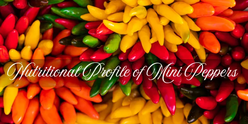 Nutritional Profile of Mini Peppers (per 100g)